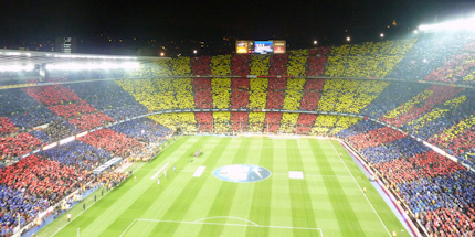 FC Barcelona's Nou Camp before a match
